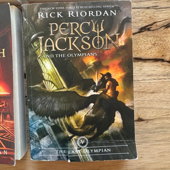 Percy Jackson and the Olympians by Rick Riordan (Books 1, 3, 4, & 5) - Picture 9 of 10